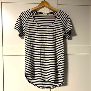 Franc Round-neck Striped T-shirt